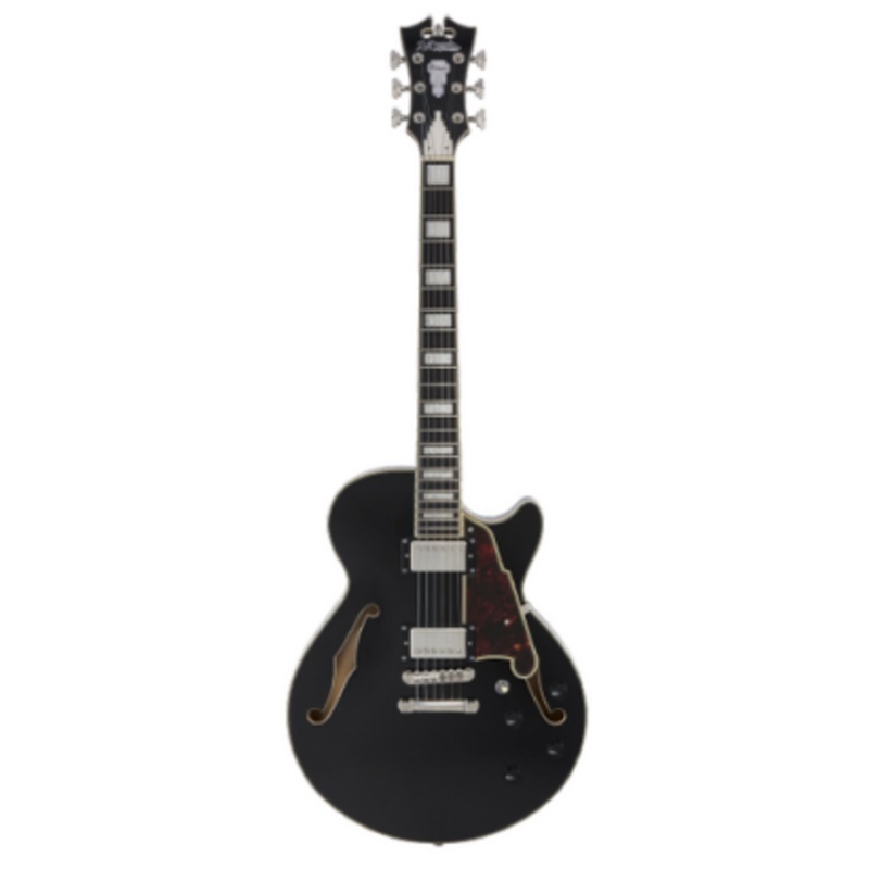 D’Angelico PREMIER SS Series Semi Hollow-Body Electric Guitar (Black Flake)