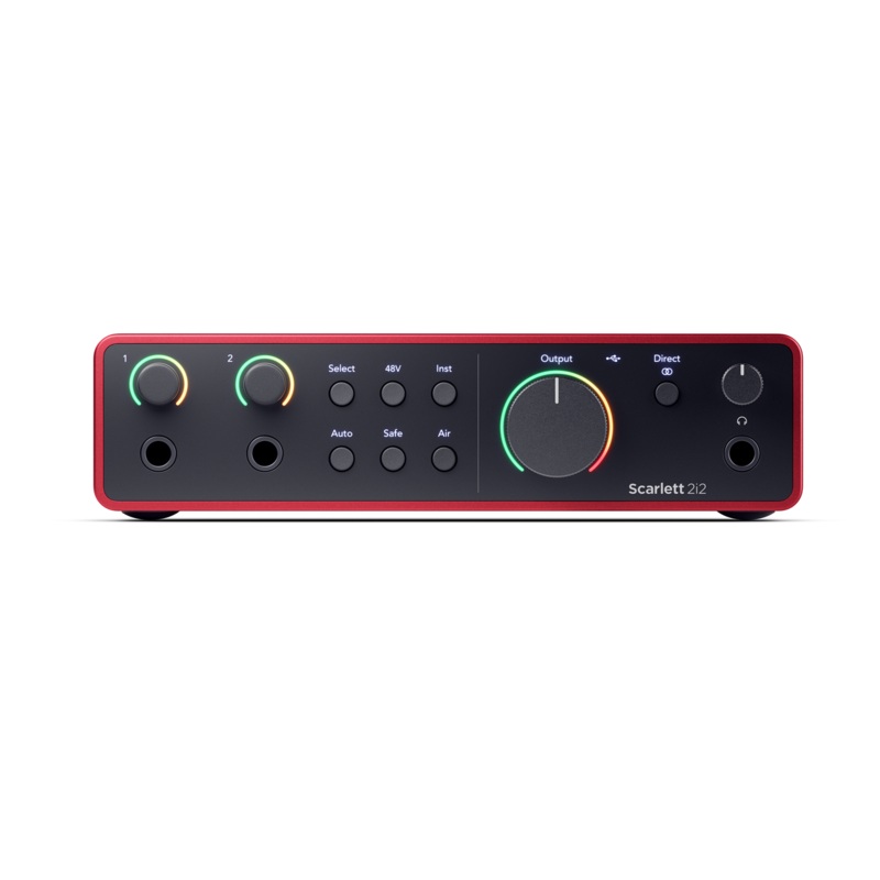Focusrite SCARLETT 2i2 2-In 2-Out Audio Interface – 4th Gen