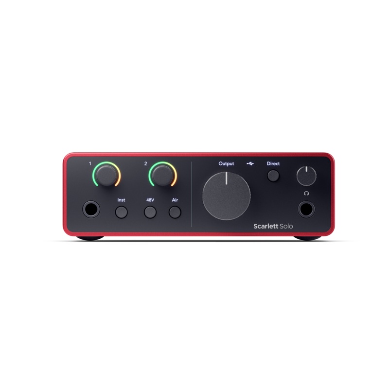 Focusrite SCARLETT SOLO 2-Out Audio Interface – 4th Gen