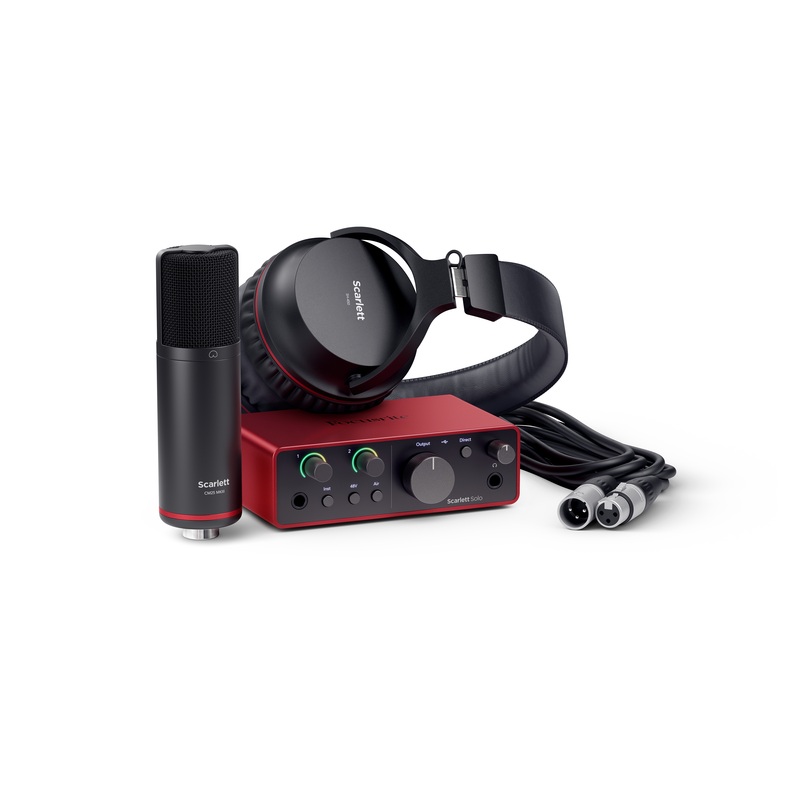 Focusrite SCARLETT SOLO STUDIO Audio Interface – 4th Gen