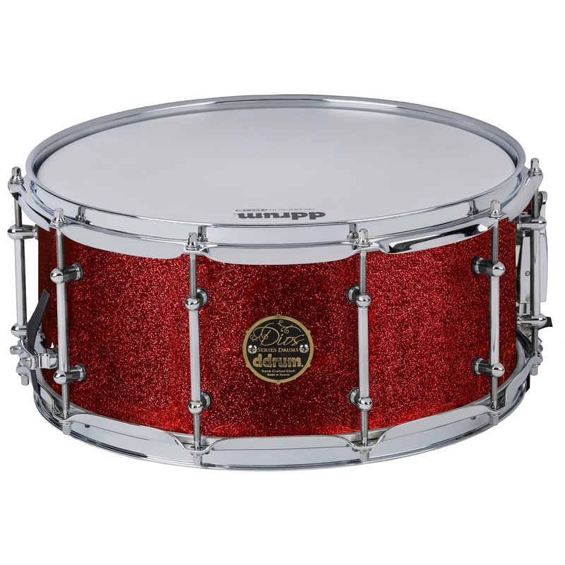 DDrum DIOS Maple Snare Drum (Red Cherry Sparkle) – 6.5×14