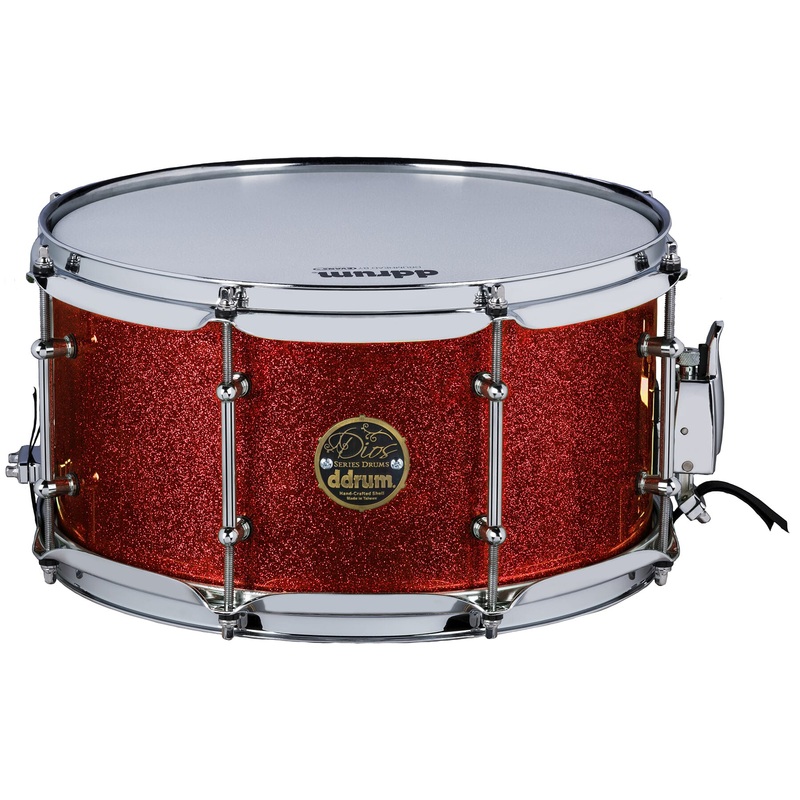 DDrum DIOS Maple Snare Drum (Red Cherry Sparkle) – 7×13