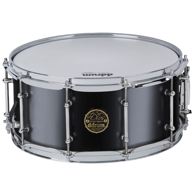 DDrum DIOS Maple Snare Drum (Satin Black) – 6.5×14