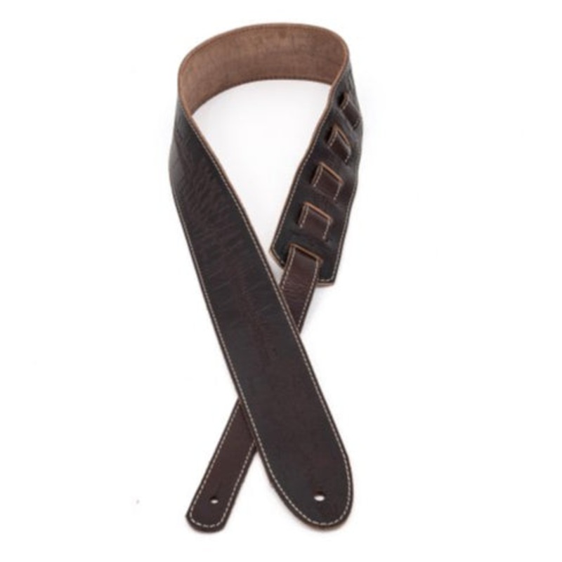 Profile EBL-6000 Leather Strap with Hot Press Design (Brown) – 2.25″