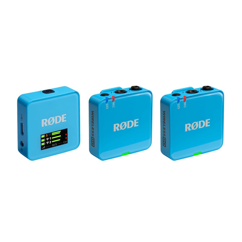 Rode WIRELESS GO GEN III 2-Person Compact Digital Wireless Microphone System/Recorder (2.4 GHz, Blue)