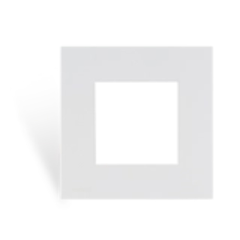 Audac CF45SH/W Cover Frame Single w/Hooks – 45x45mm (White)