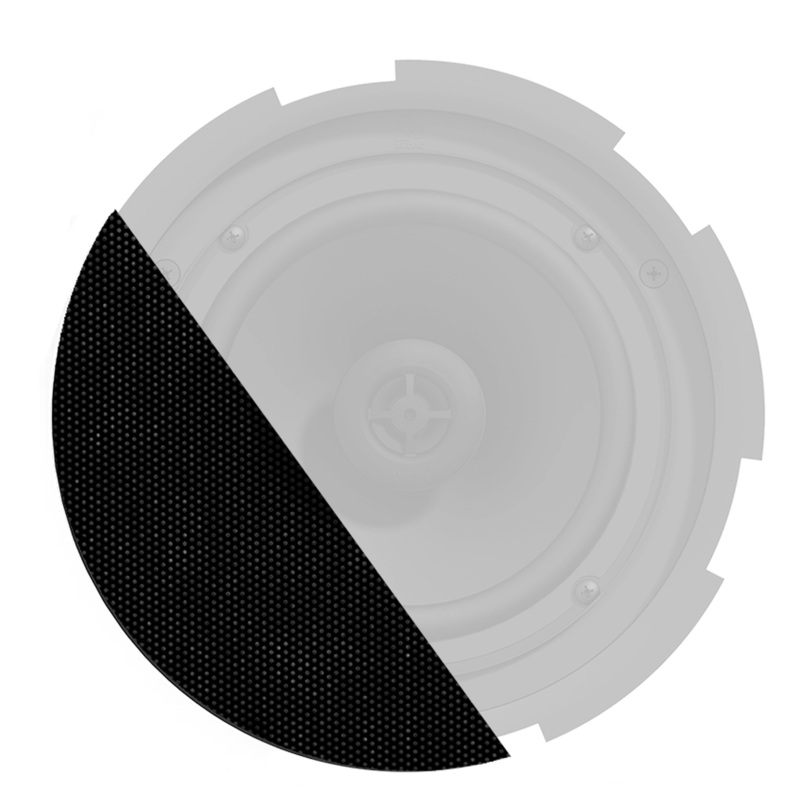 Audac GLI08/OB Front Grill for CIRA8 Series w/Cloth & Outdoor Treatment (Black)