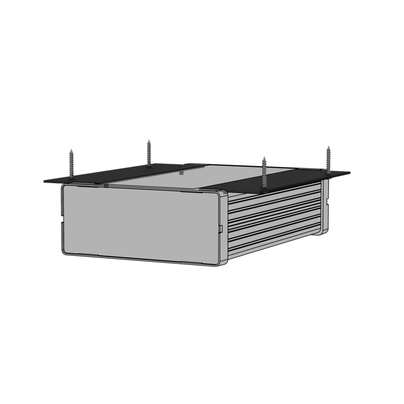 Audac MBS101T Setup Box Installation Flat Surface Mount