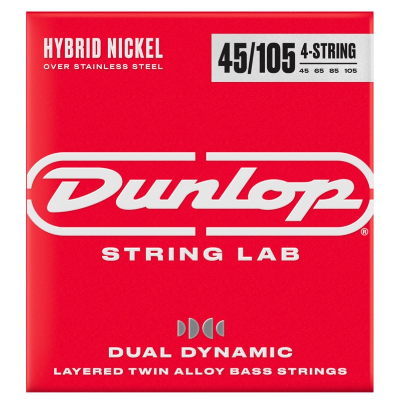 Dunlop DBHYN45105 Hybrid Nickel Bass Guitar Strings 45/105