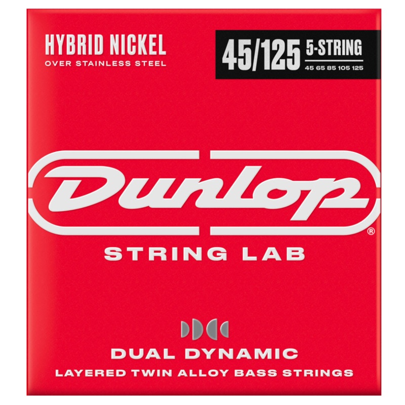 Dunlop DBHYN45125 Hybrid Nickel Bass Guitar Strings 45/125
