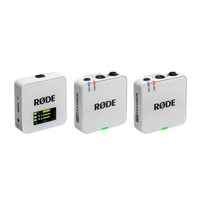 Rode WIRELESS GO GEN III 2-Person Compact Digital Wireless Microphone System/Recorder (2.4 GHz, White)