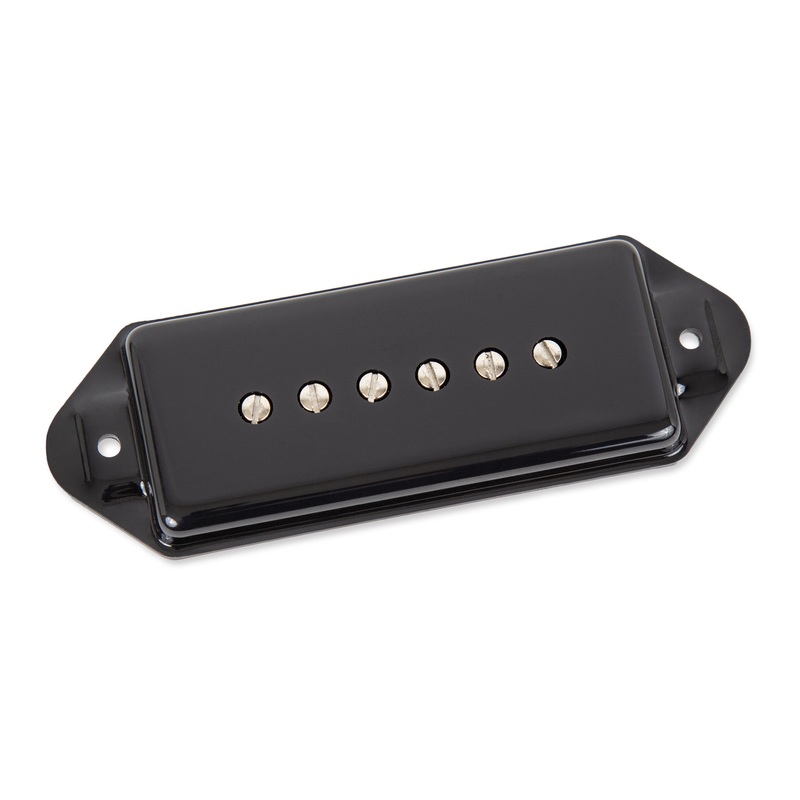 Seymour Duncan 11302-58-BC-NOL Noiseless Hot P90 Silencer Neck Pickup – Dog Ear (Black)
