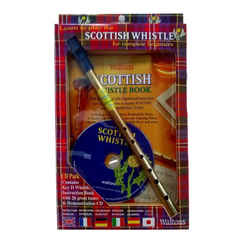 Waltons 08AWAL-1530 Scottish Tin Whistle (Pack + CD) – Key Of D