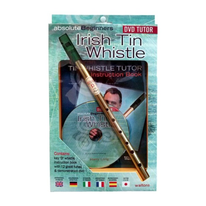 Waltons 08AWAL-1572 Absolute Beginners Irish Tin Whistle & DVD Pack