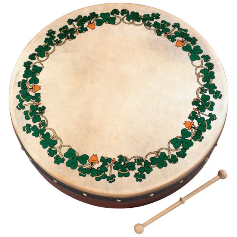 Waltons 10AWAL-1927 Bodhran Gift Set (Shamrock) – 18″