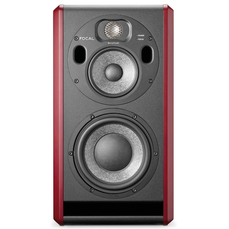 Focal TRIO 6 Three-Way Studio Monitor (Dark Red, Single) – 8″