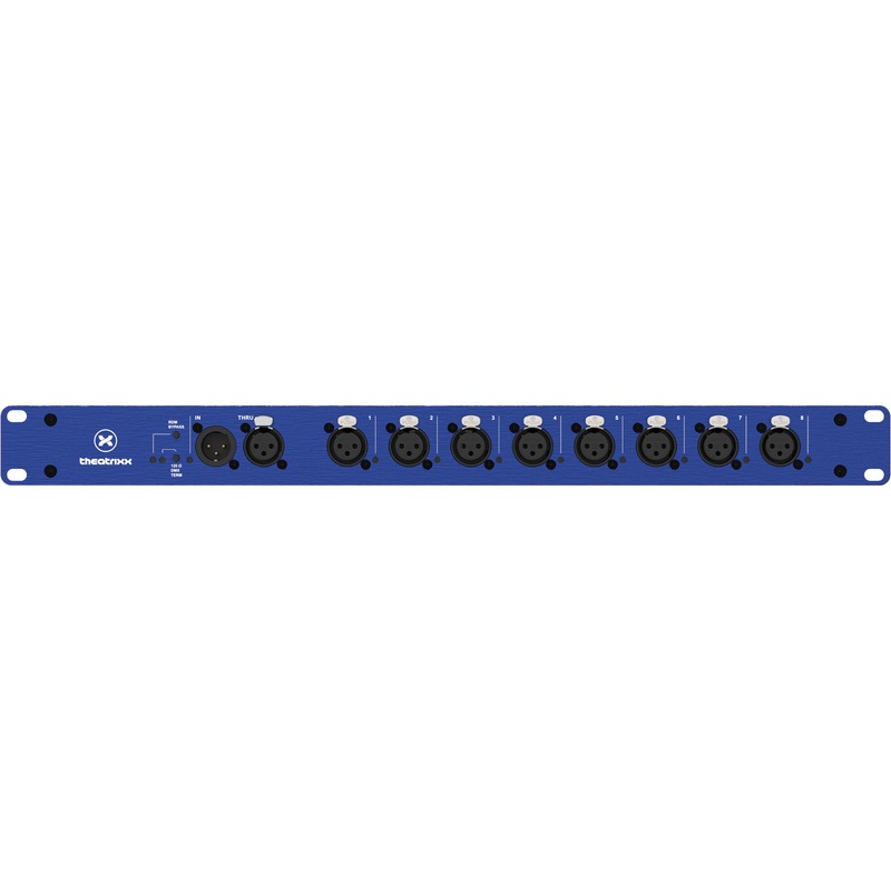xVision XVVR-OPTO3 DMX Splitter/Isolator 1:8 + Thru – RDM – XLR3 – 1RU