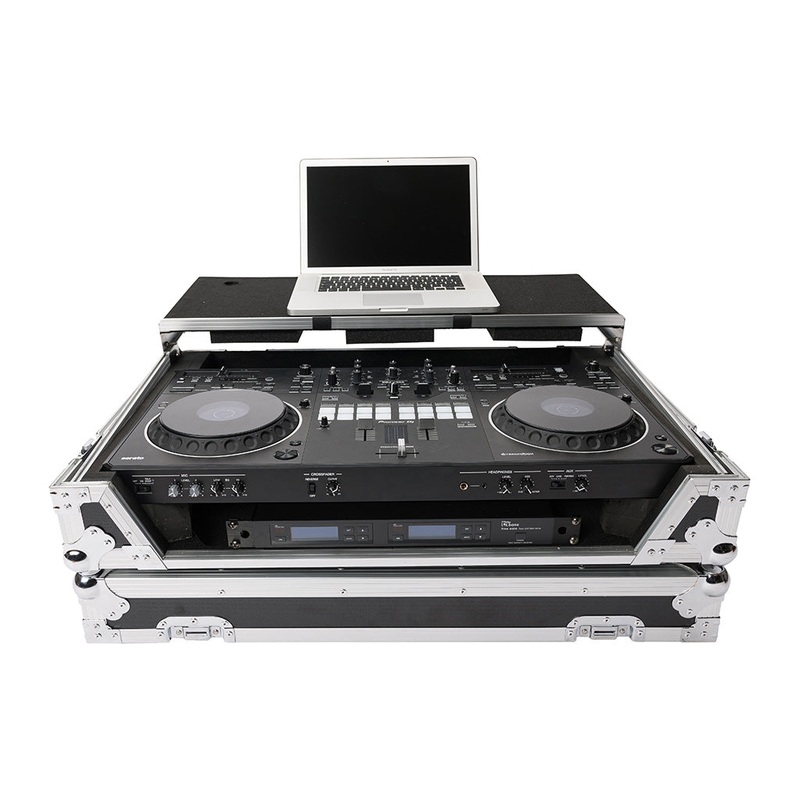 Magma MGA41031 DJ-Controller Workstation DDJ-REV5 w/ 19″ 1U Rack and Wheels