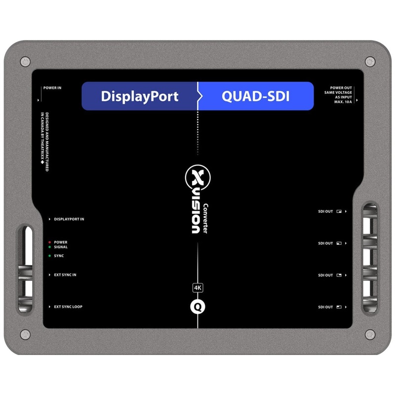 xVision XVVDP2QSDI DisplayPort to Quad 3G-SDI Converter – PT1 In/Thru