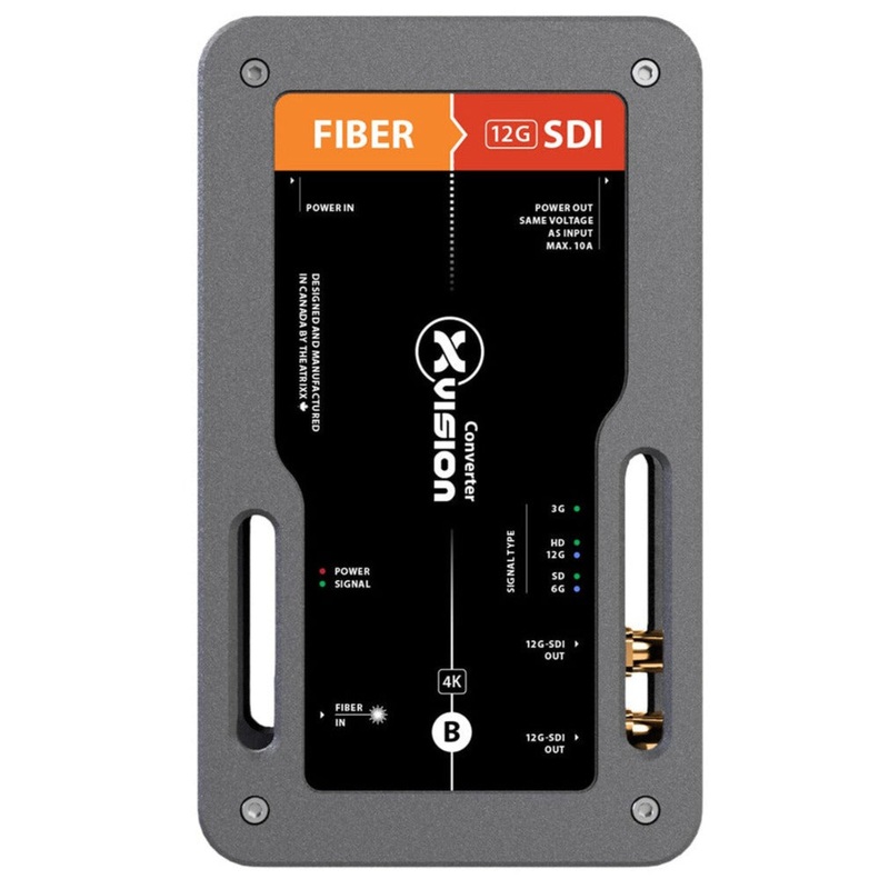xVision XVVFIBER2SDIT1-12GS2 4K Converter Fibre SingleMode opticalCON DUO to 12G-SDI