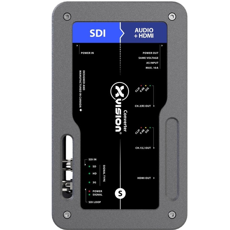 xVision XVVSDI2AUDIO Audio De-Embedder – 3G-SDI to HDMI1.2 + Audio – PWCA In/Edison Thru