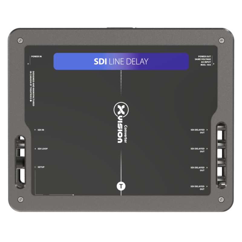xVision XVVSDIDLY 3G-SDI Line Delay – Integrated DA 1:4 – PT1 In/Thru