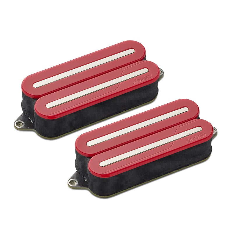 Fishman PRF-MO7-SDN Fluence Open Core Modern Humbucker 7-String, Set, Nickel Blades (Red)