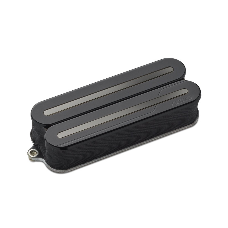 Fishman PRF-MO8-ABB  Fluence Open Core Modern Humbucker 8-String, Alnico, Single, Black Nickel Blades (Black)