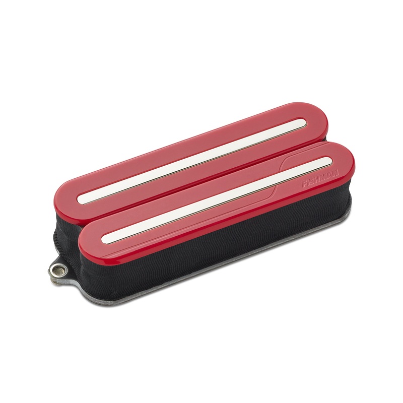 Fishman PRF-MO8-ADN  Fluence Open Core Modern Humbucker 8-String, Alnico, Single, Nickel Blades (Red)