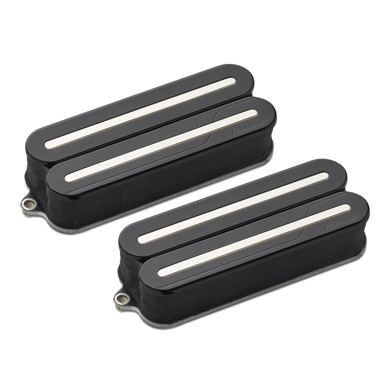 Fishman PRF-MO8-SBN Fluence Open Core Modern Humbucker 8-String, Set, Nickel Blades (Black)