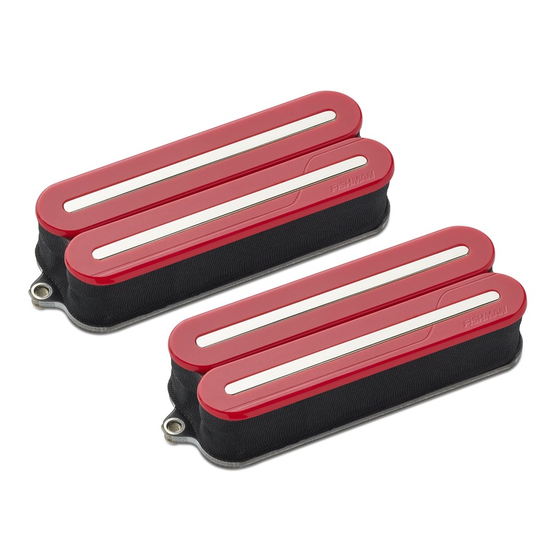 Fishman PRF-MO8-SDN Fluence Open Core Modern Humbucker 8-String, Set, Nickel Blades (Red)