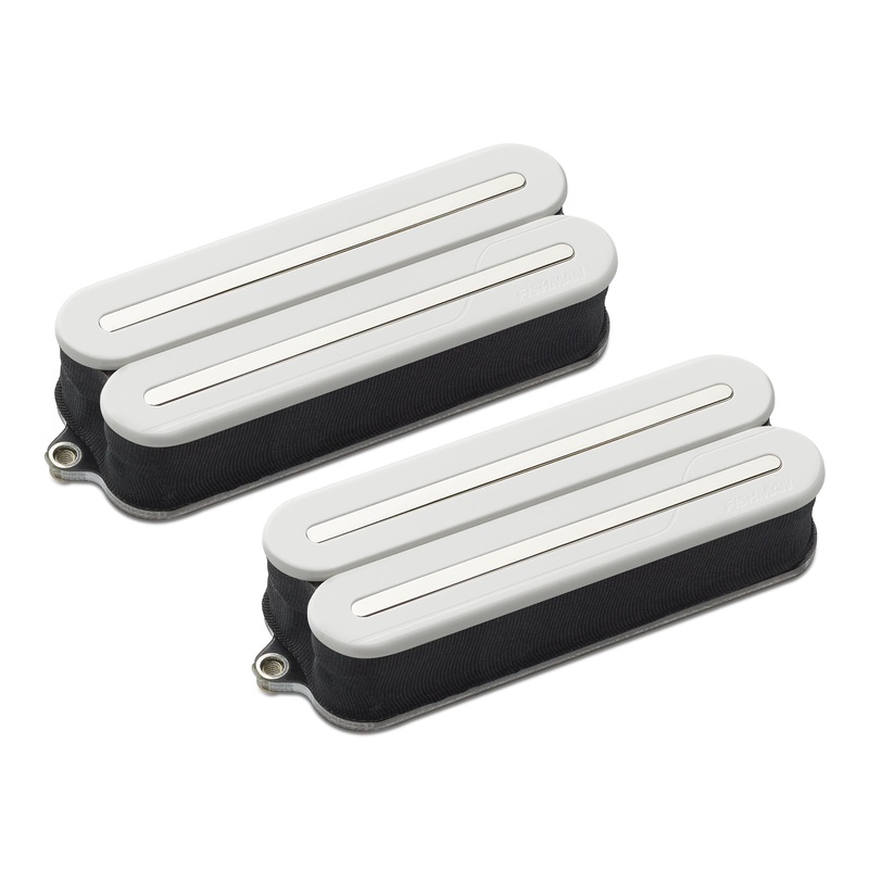 Fishman PRF-MO8-SWN Fluence Open Core Modern Humbucker 8-String, Set, Nickel Blades (White)