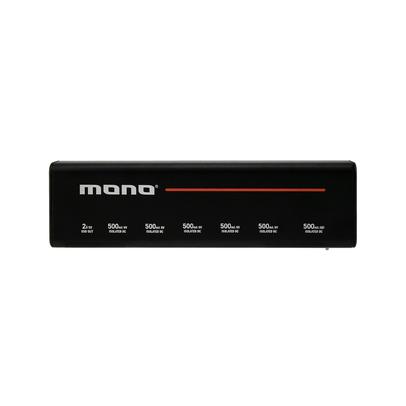 Mono PFX-PS-M-BLK-US 7-outlet Isolated Pedalboard Power Supply – Medium