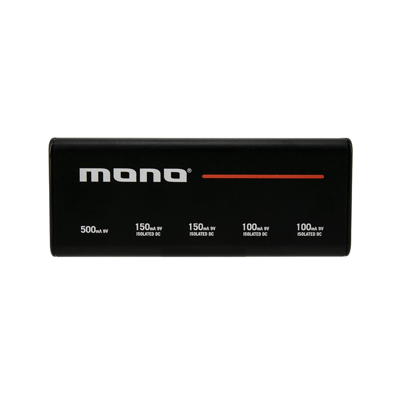 Mono PFX-PS-S-BLK 5-outlet Isolated USB Pedalboard Power Supply – Small