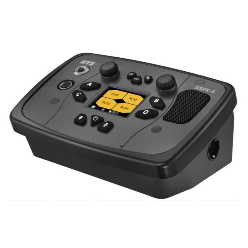RTS DSPK4-D IP 4-Channel Desktop User Station with Power Supply