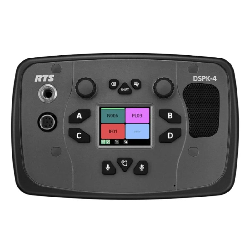 RTS DSPK4-F 5F IP 4-Channel Flush Mount User Station, 5-Pin XLR Female