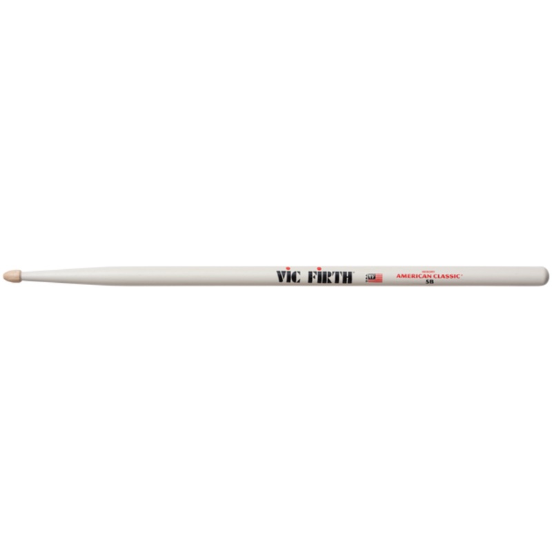 Vic Firth 5BW American Classic 5B Drumsticks w/ White Finish
