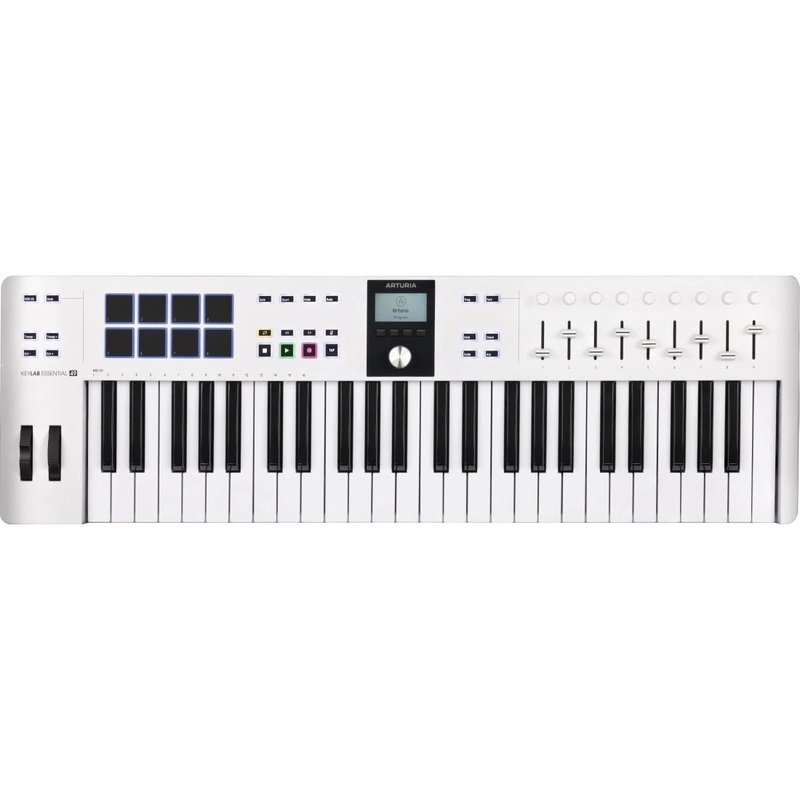 Arturia KEYLAB ESSENTIAL 49 MK3 Universal MIDI Controller 49-Key (White)
