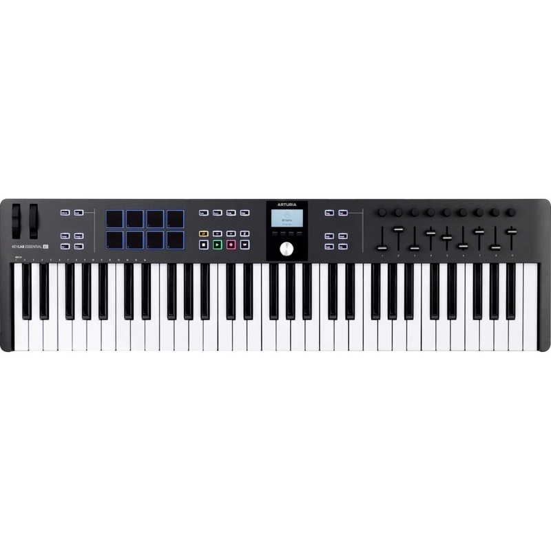 Arturia KEYLAB ESSENTIAL 61 MK3 Universal MIDI Controller 61-Key (Black)