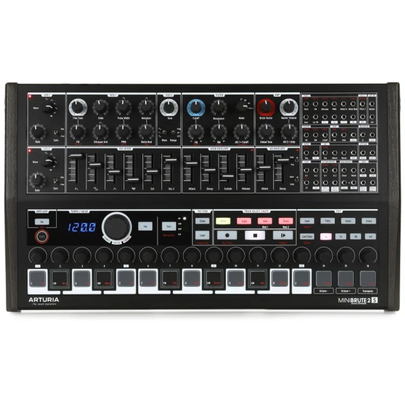 Arturia MINI BRUTE 2S Semi-modular Analog Sequencing Synthesizer (Black Edition)
