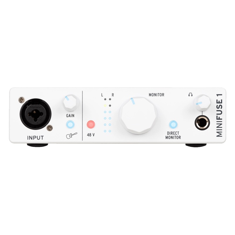 Arturia MINIFUSE1WH MiniFuse 1 Compact USB Audio Interface (White)