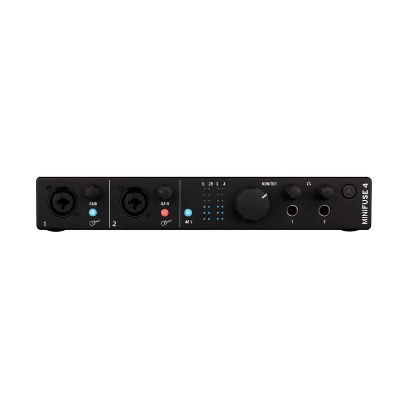 Arturia MINIFUSE4BK MiniFuse 4 Compact USB Audio Interface (Black)