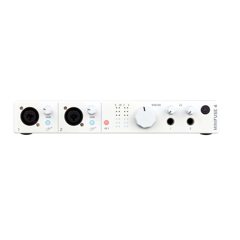Arturia MINIFUSE4WH MiniFuse 4 Compact USB Audio Interface (White)