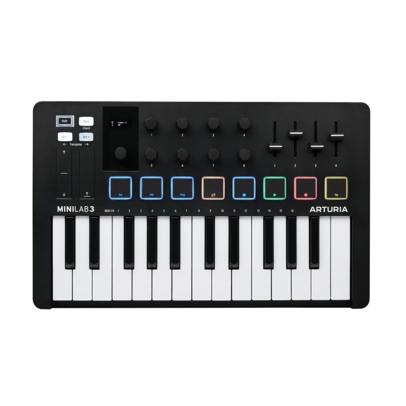 Arturia MINILAB 3 25-Key MIDI Controller With Software (Black)