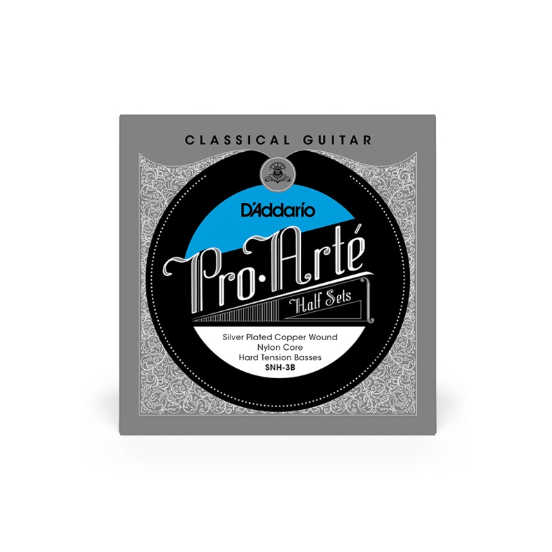 D’Addario SNH-3B Nylon Classical Guitar Strings Hard Tension Bass Half Set