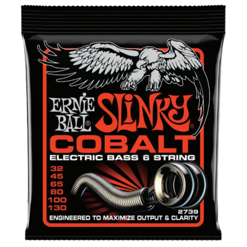 Ernie Ball 2739EB Cobalt Slinky Electric Bass 6-Strings 32-130