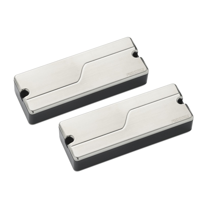Fishman PRF-M38-SR2 Fluence Modern Humbucker 8-String, 3 Voices, Set (Brushed Stainless)