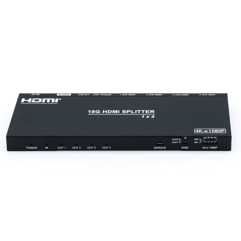 DVDO SPLITTER-14-SE 4K HDMI 1-4 Splitter with Scaler/Audio Extract