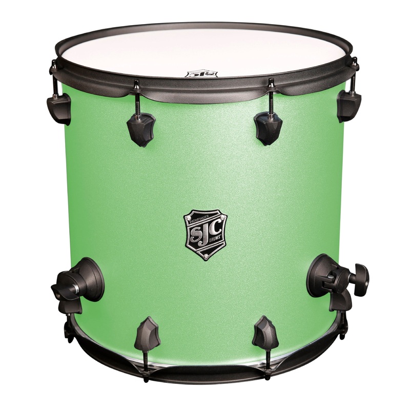 SJC Drums PFFT1414FBCMWBJ Pathfinder Series Floor Tom (Cosmic Mint Black) – 14″ x 14″