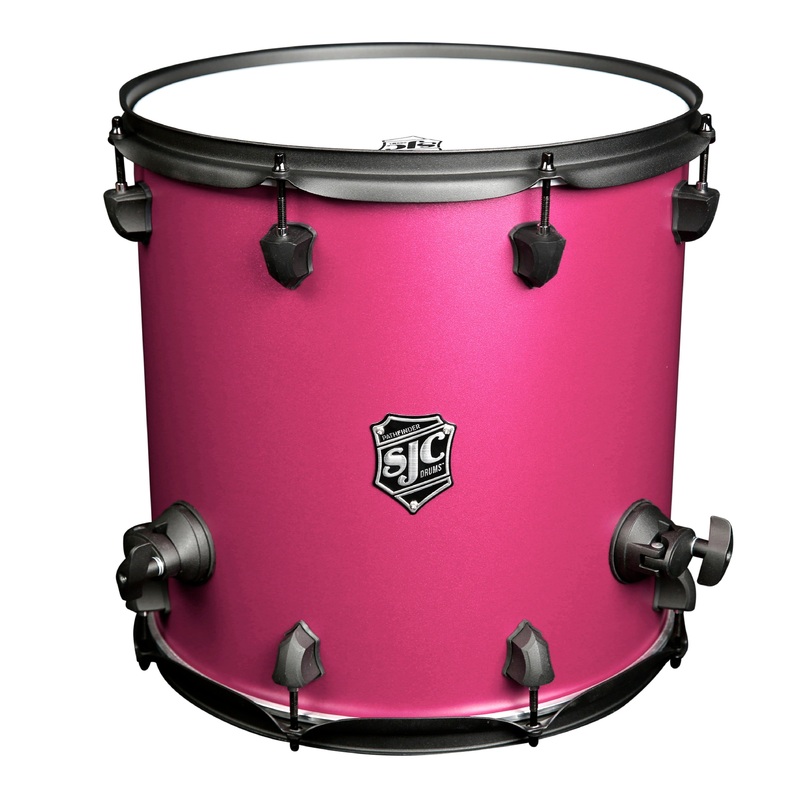 SJC Drums PFFT1414FBMMWBJ Pathfinder Series Floor Tom (Mad Magenta Black) – 14″ x 14″
